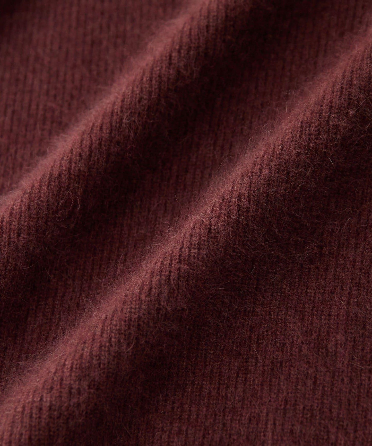 【輕盈感廓形】毛絨羊毛單面羅紋V領針織衫/預計10月上旬發貨