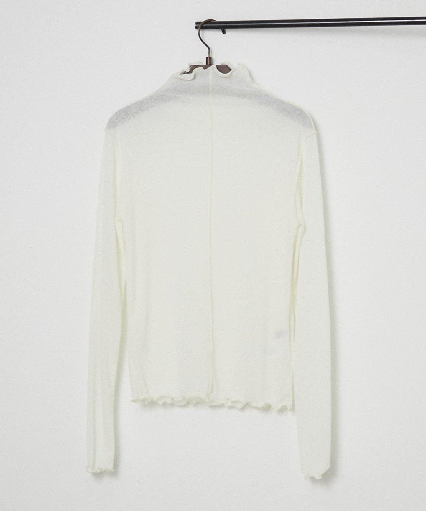 透視高領套頭衫