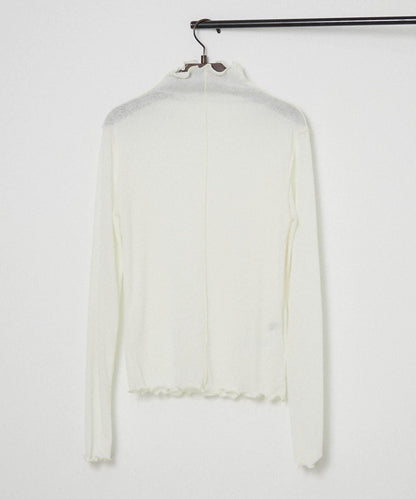 透視高領套頭衫