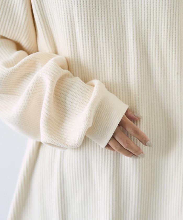 【套裝商品】華夫格長袖T恤與吊帶背心套裝