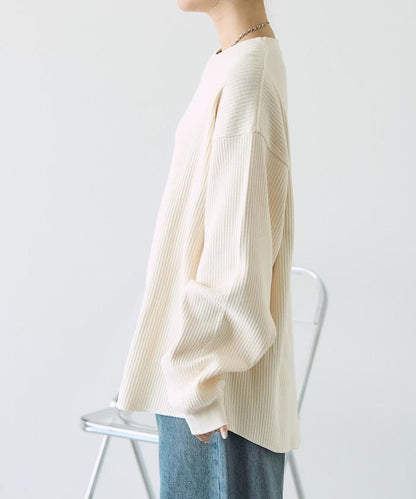 【套裝商品】華夫格長袖T恤與吊帶背心套裝