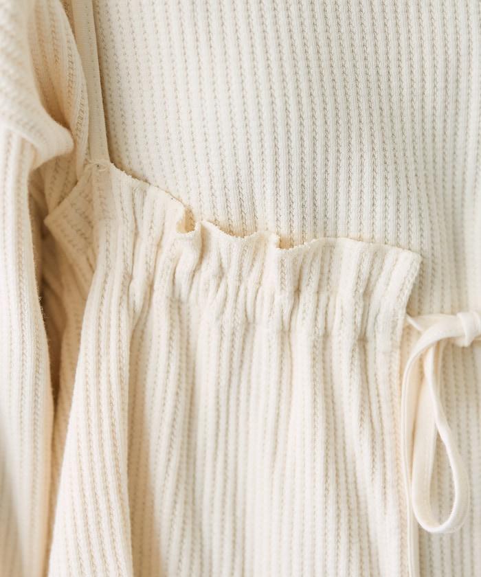 【套裝商品】華夫格長袖T恤與吊帶背心套裝