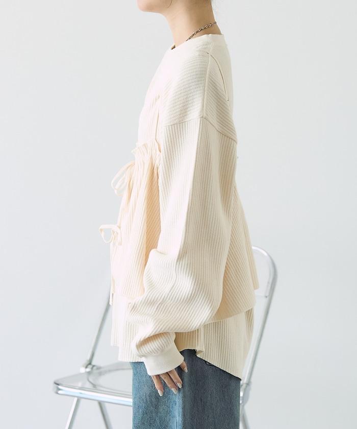 【套裝商品】華夫格長袖T恤與吊帶背心套裝