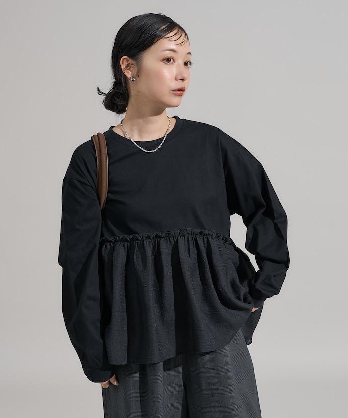 拼接設計針織衫