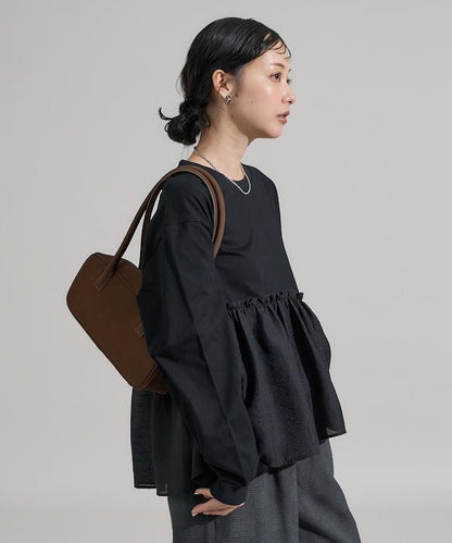 拼接設計針織衫