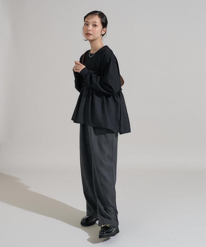 拼接設計針織衫