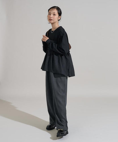 拼接設計針織衫