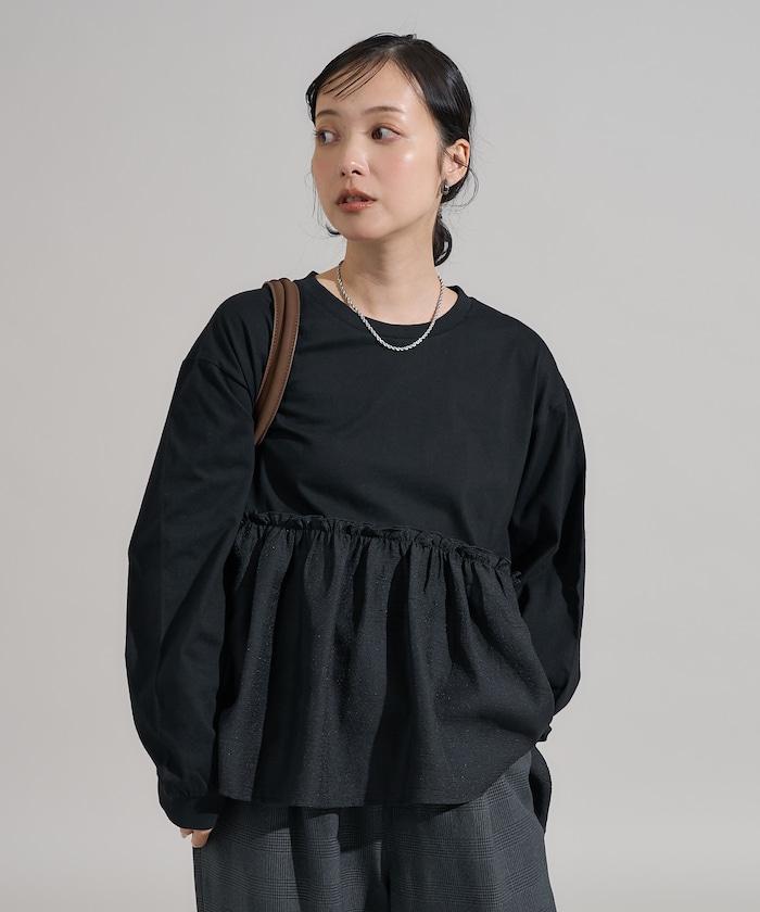 拼接設計針織衫