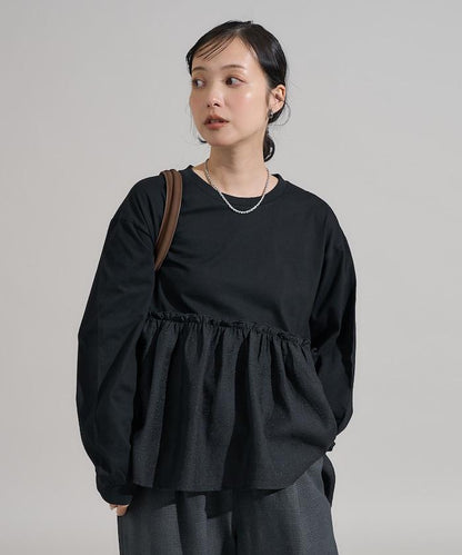 拼接設計針織衫