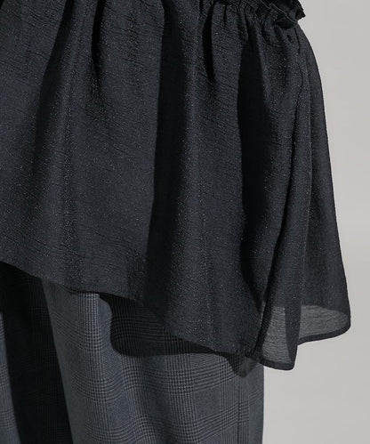 拼接設計針織衫