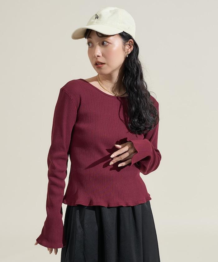 剪裁羅紋2WAY修身開衫/按扣開衫