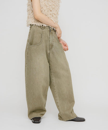 「部分色」「3尺碼可選」大口袋設計牛仔褲