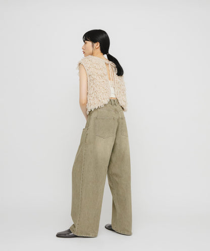 「部分色」「3尺碼可選」大口袋設計牛仔褲