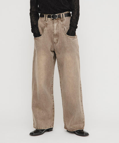 「部分色」「3尺碼可選」大口袋設計牛仔褲