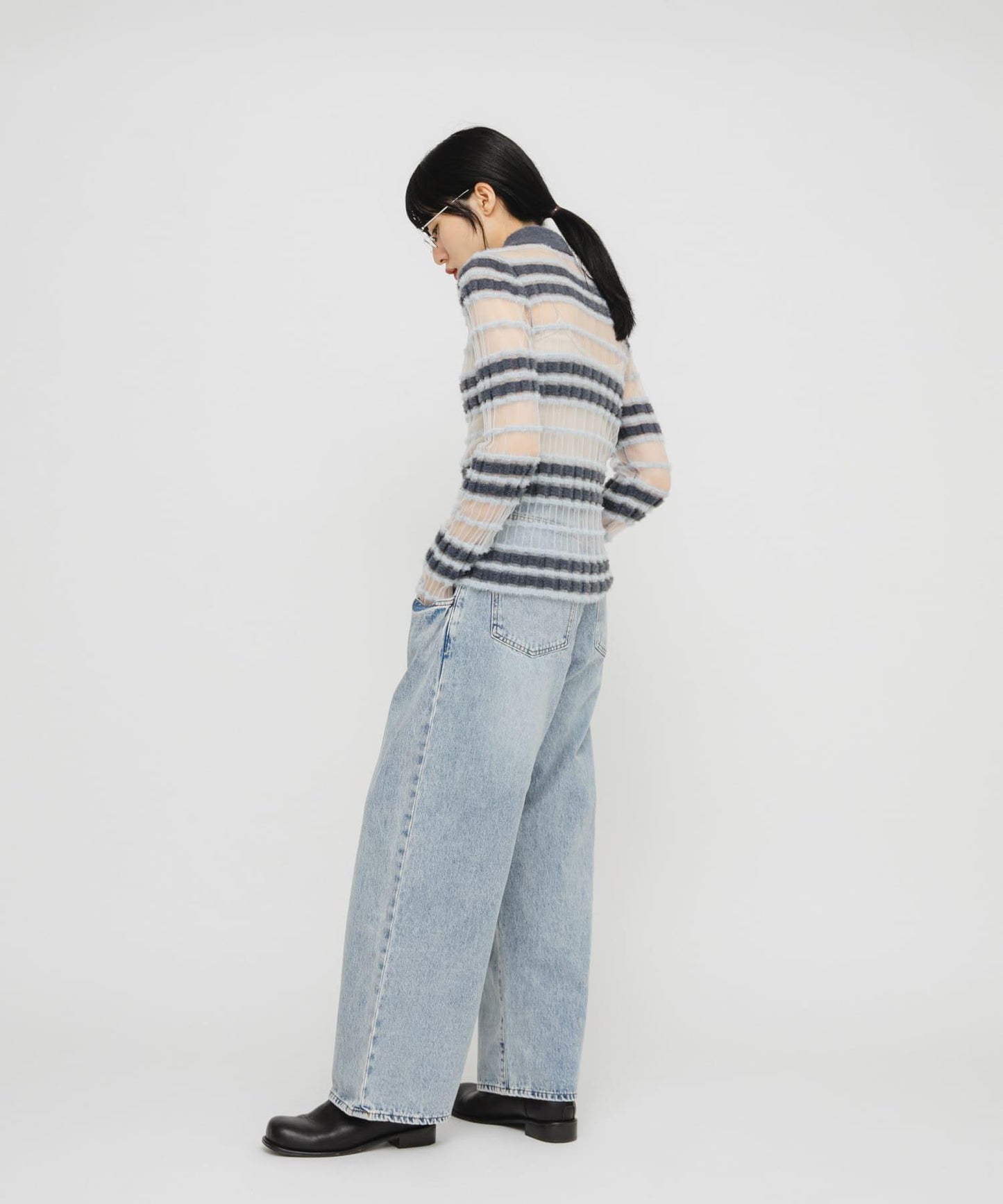 「部分色」「3尺碼可選」大口袋設計牛仔褲