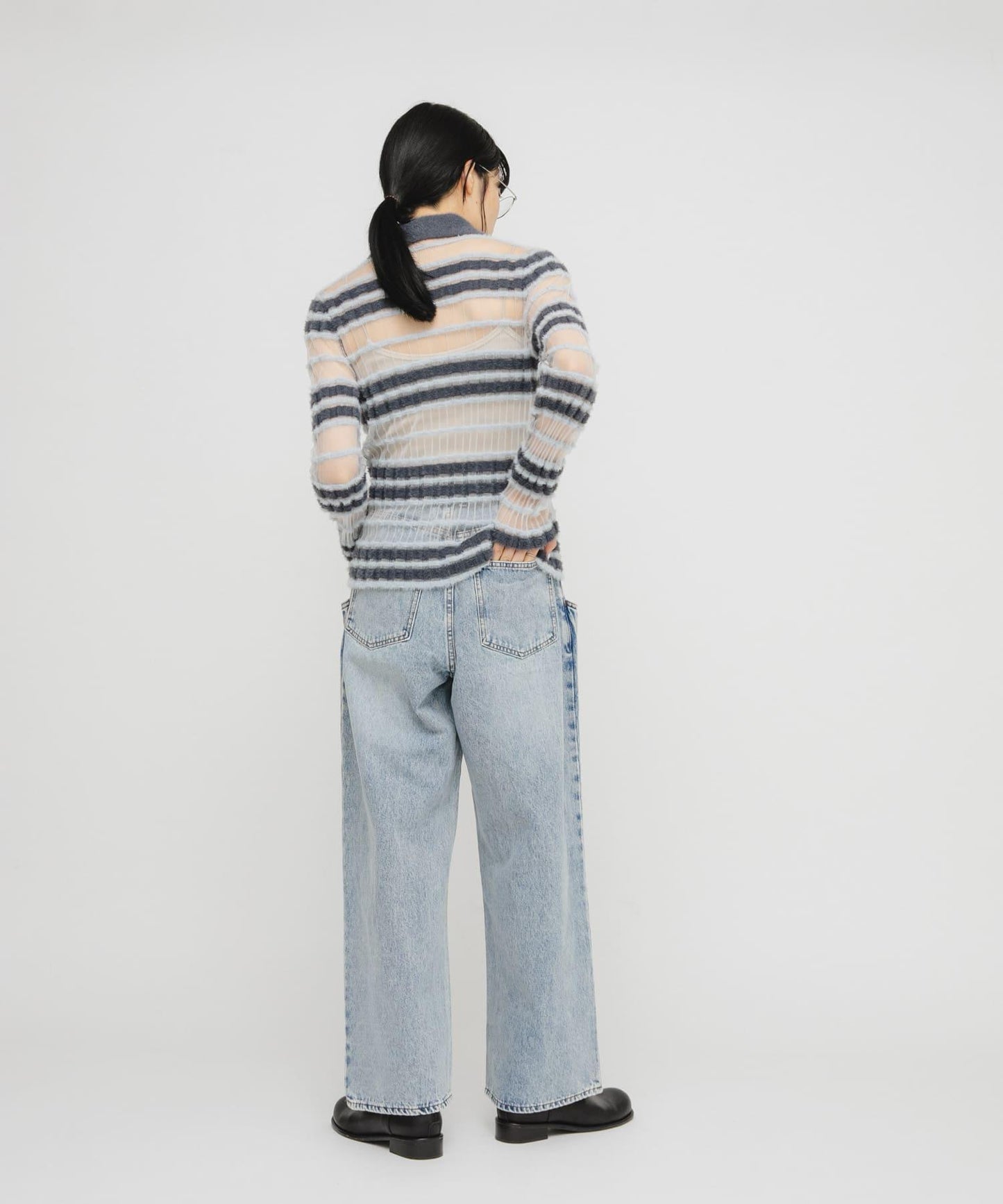 「部分色」「3尺碼可選」大口袋設計牛仔褲