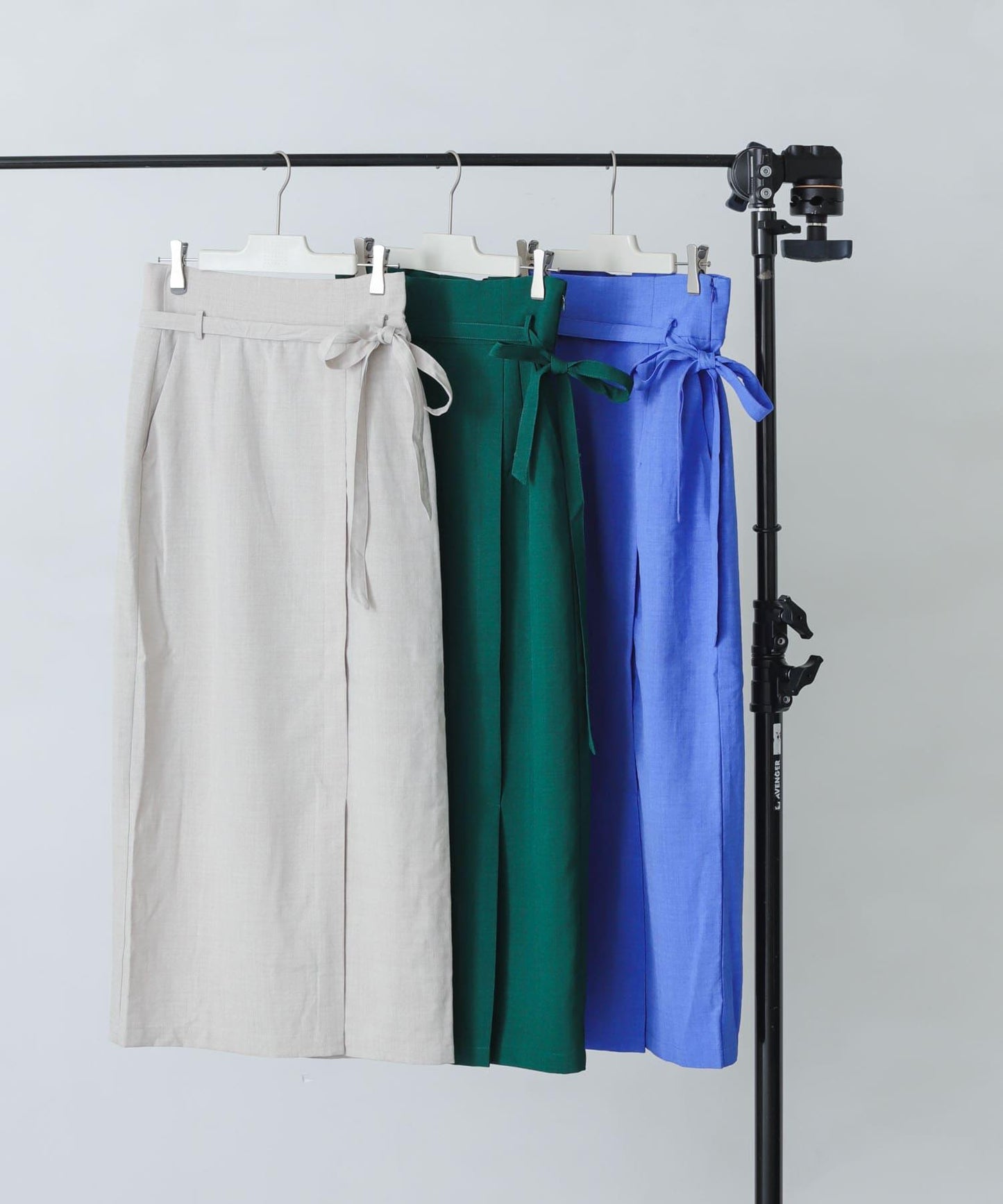 含XS及TALL尺碼 亞麻感高腰裹身半身裙