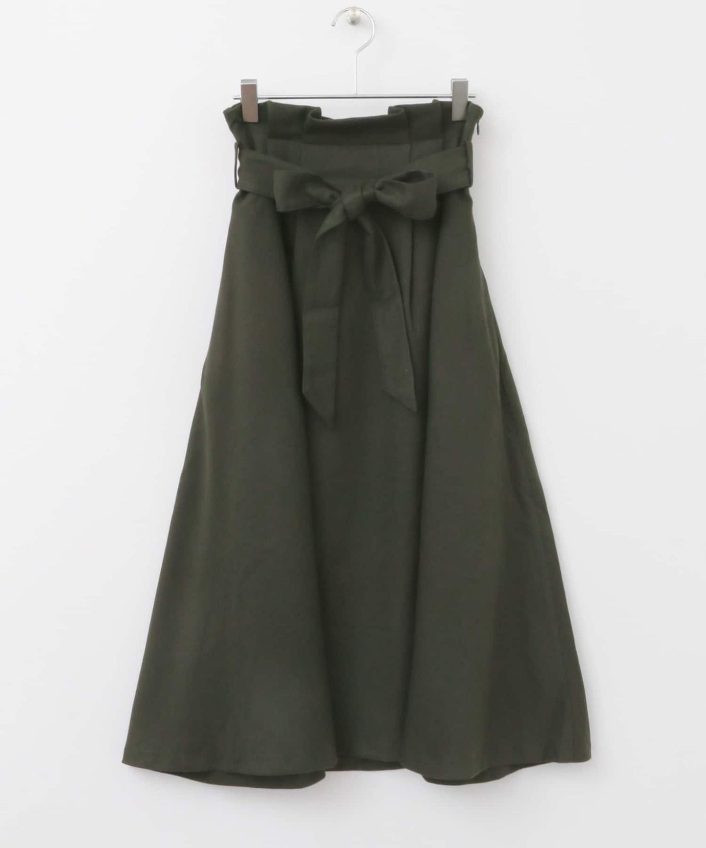 高腰蝴蝶結喇叭裙