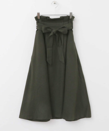 高腰蝴蝶結喇叭裙