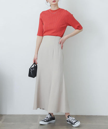 亞麻風美人魚裙