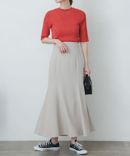 亞麻風美人魚裙