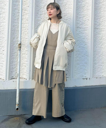 百褶裙套裝揹帶褲