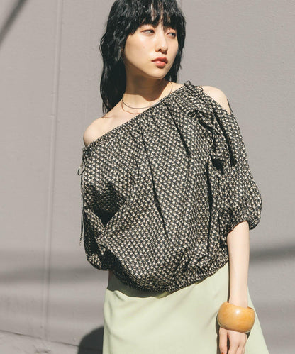 2WAY花卉印花襯衫