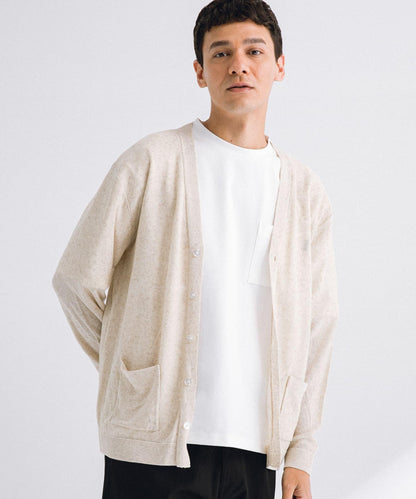 亞麻混紡針織開衫