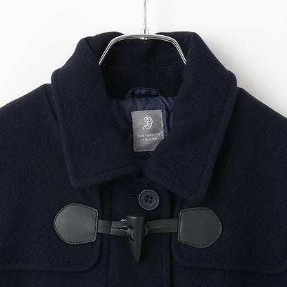 【輕量夾棉內襯】牛角扣大衣