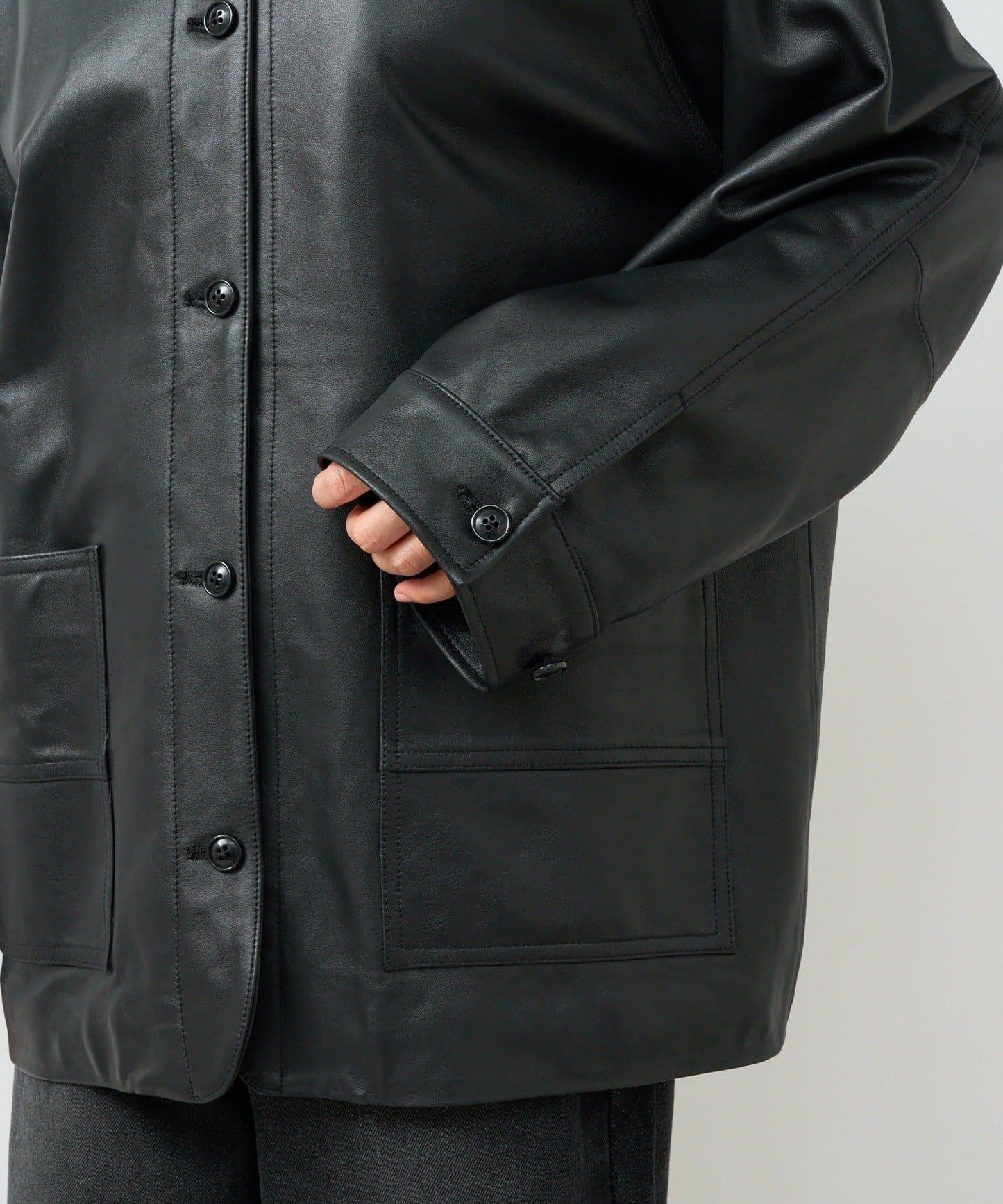 【MONN.:.(モン)】皮革夾克