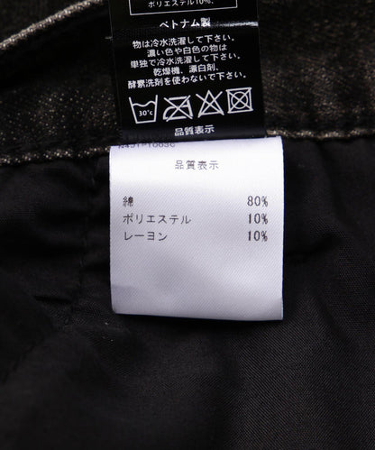 NOT4NERD/ノットフォーナード/亞麻弧形寬腿褲