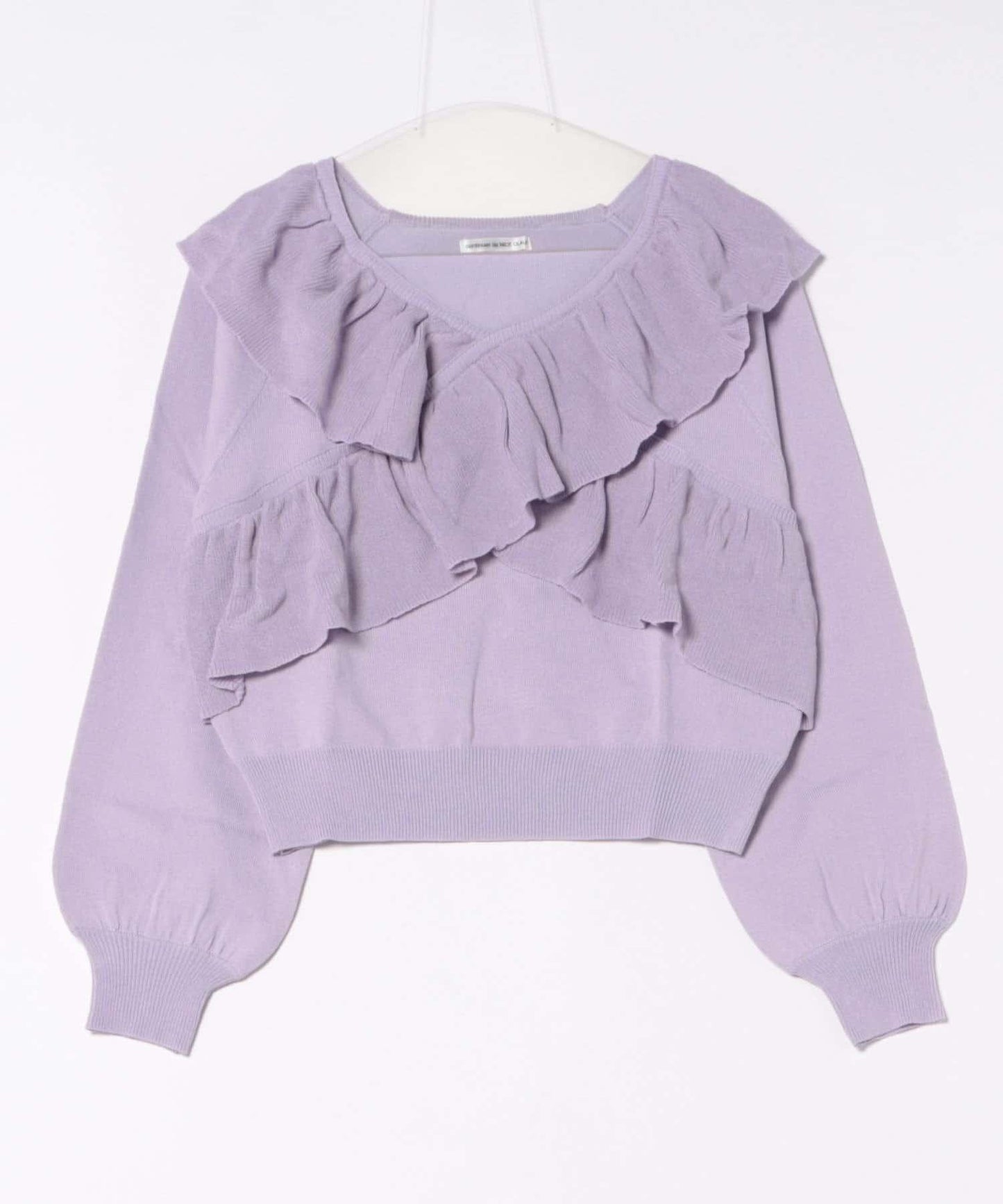 【RMAF】交叉荷葉邊針織衫