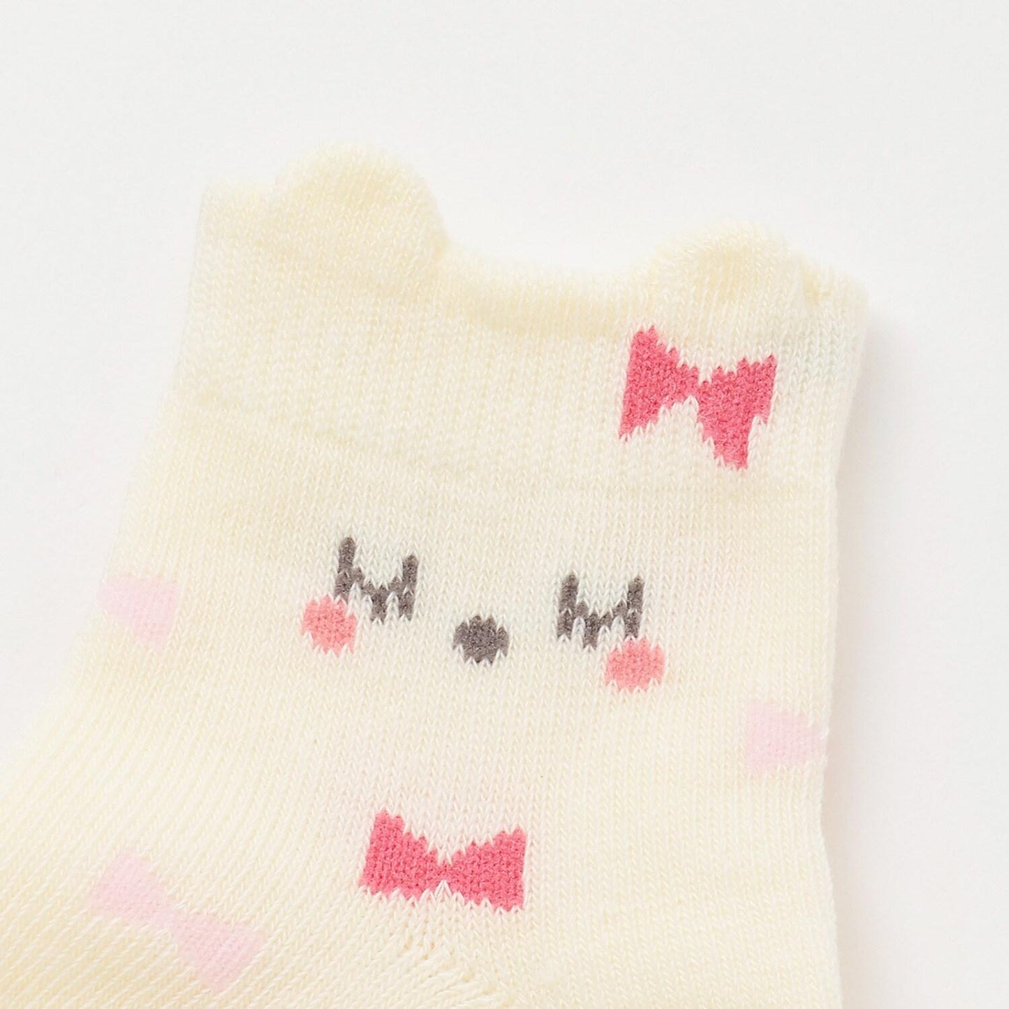 蝴蝶結圖案嬰兒襪