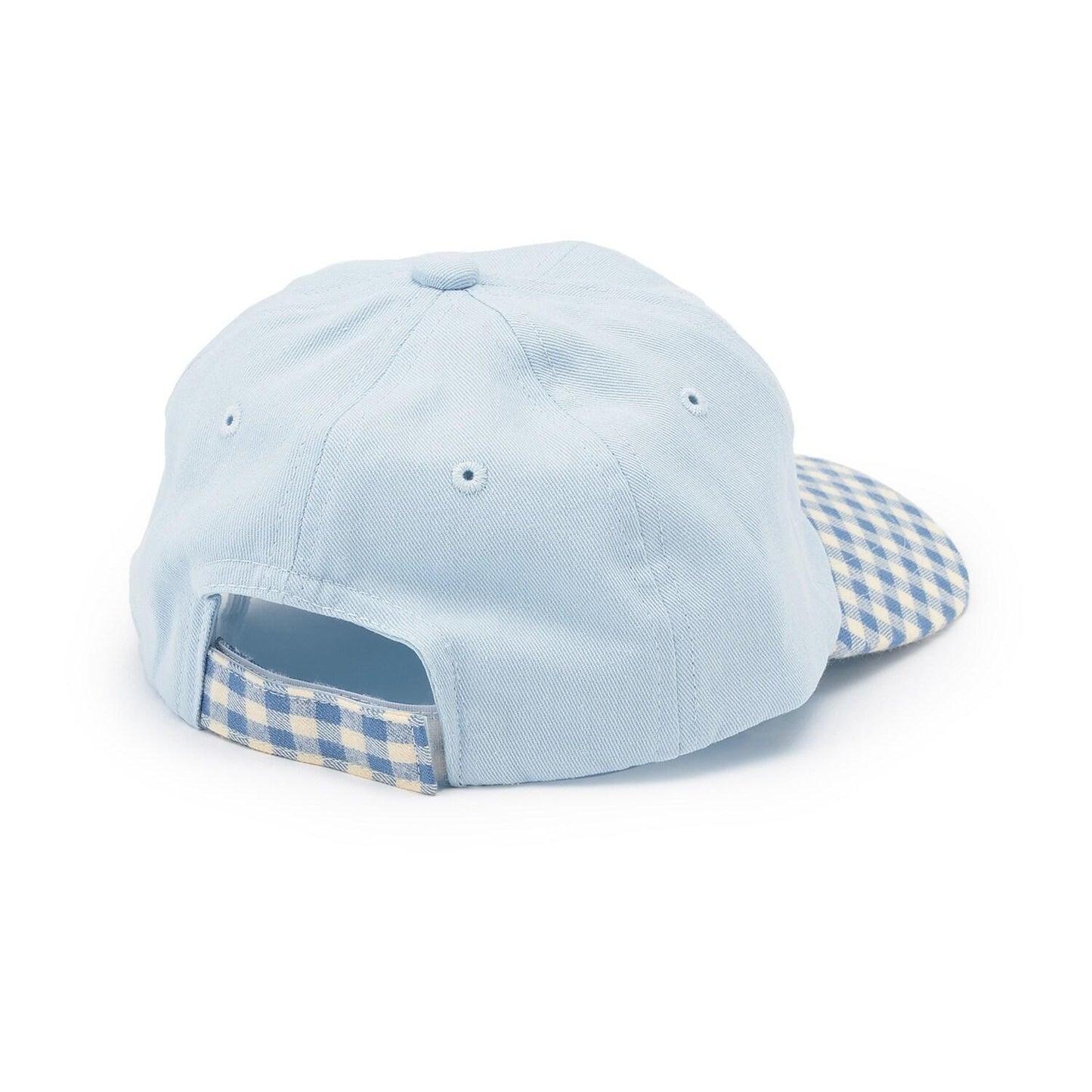 格紋帽簷標誌棒球帽
