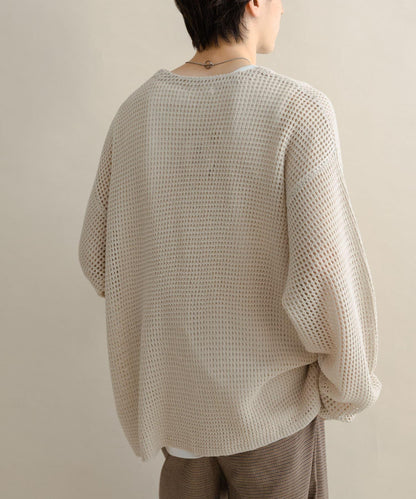 雙口袋V領針織開衫