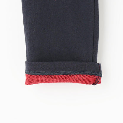 內配色加絨工裝褲