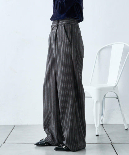 【w closet】條紋線條長褲