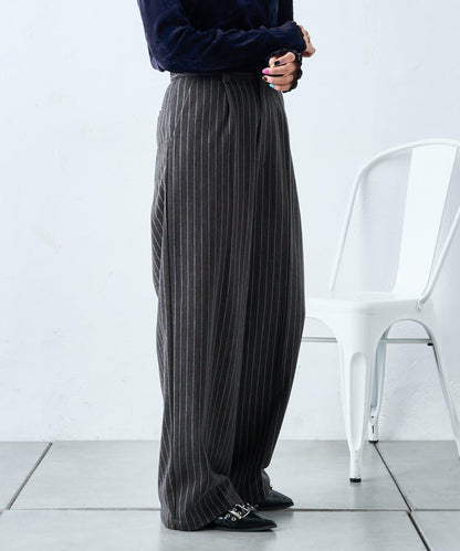 【w closet】條紋線條長褲