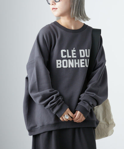 CLE'DU寬鬆版型字母印花衛衣