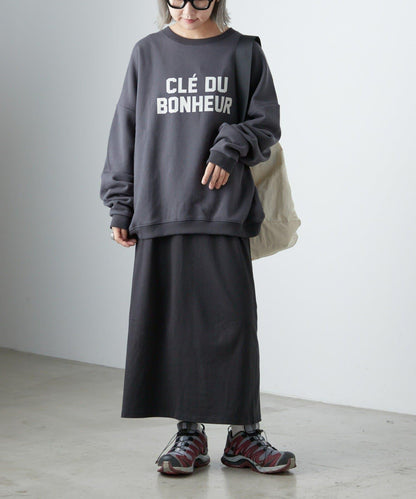 CLE'DU寬鬆版型字母印花衛衣
