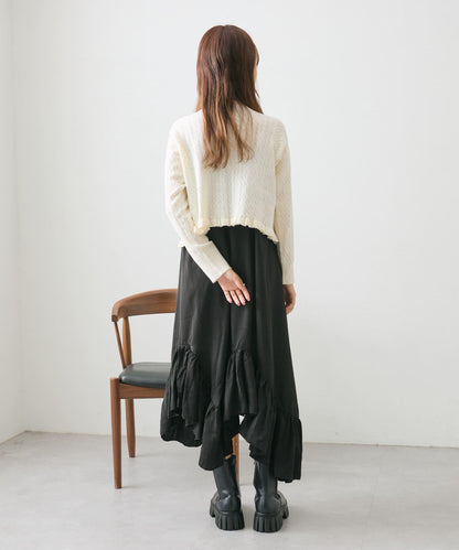 【w closet】不對稱下襬吊帶連衣裙