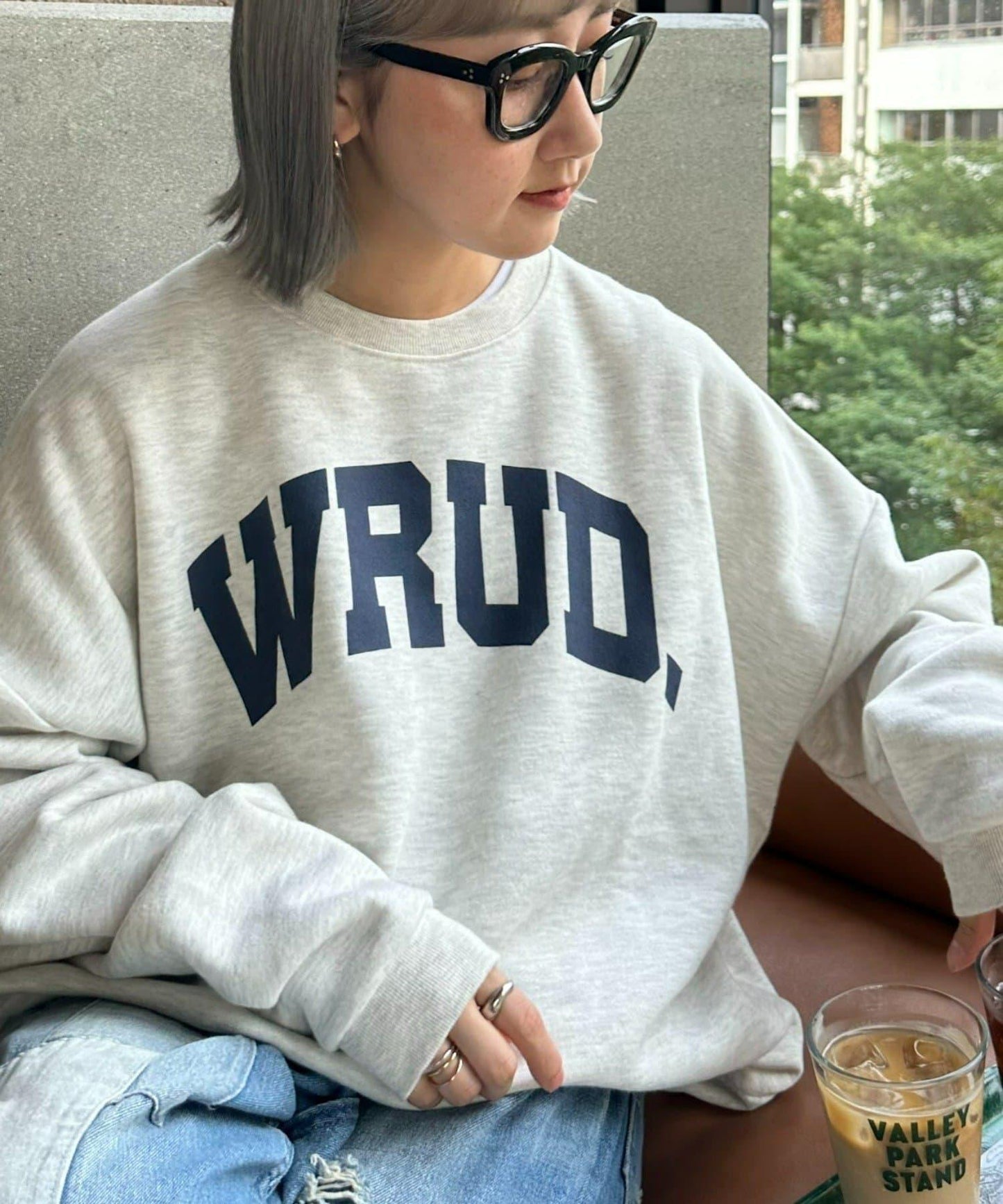 WRUD.寬鬆版型標誌衛衣