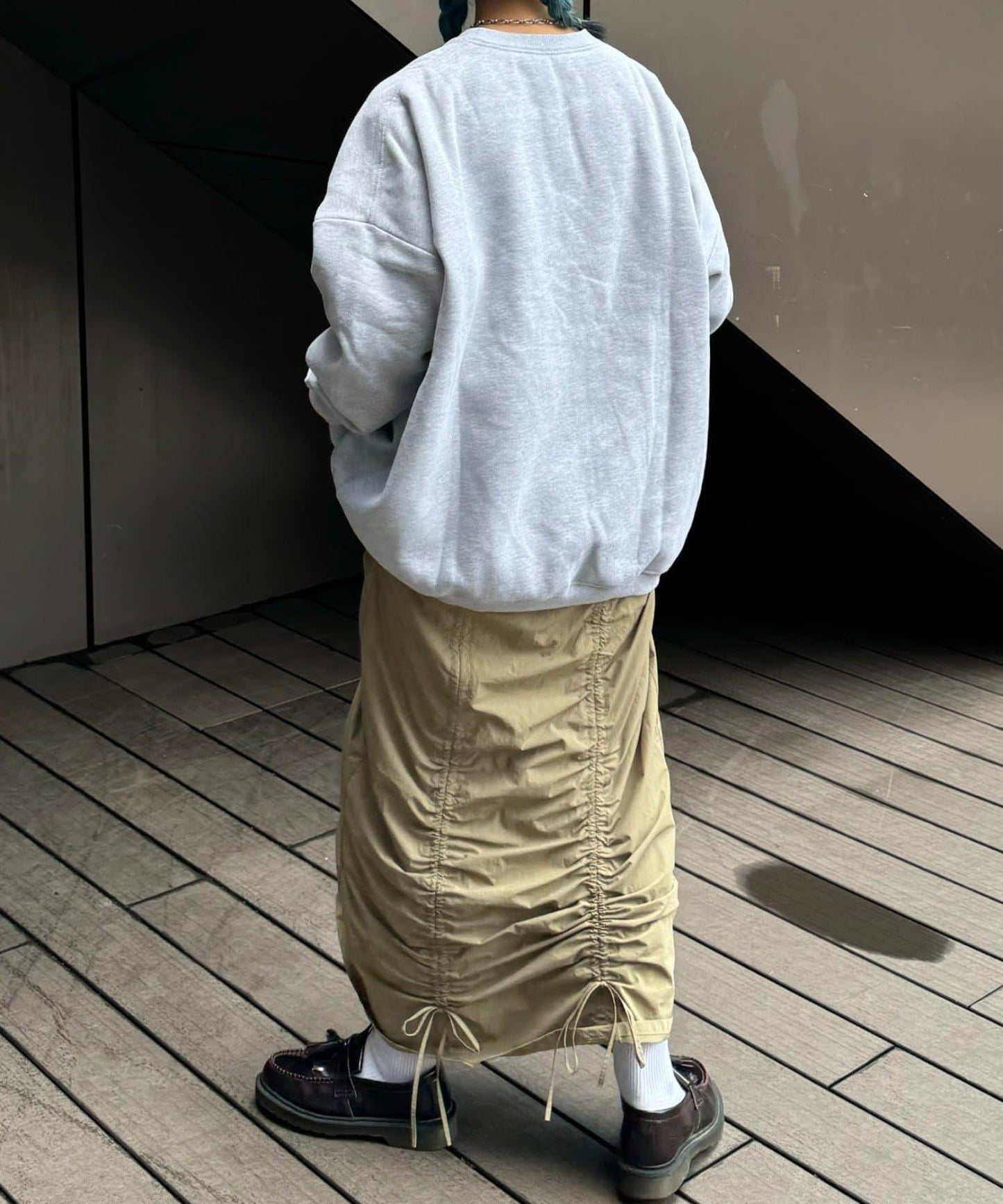 CLE'DU寬鬆版型字母印花衛衣