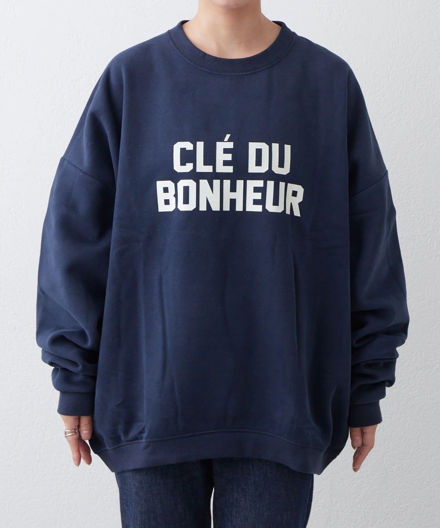 CLE'DU寬鬆版型字母印花衛衣