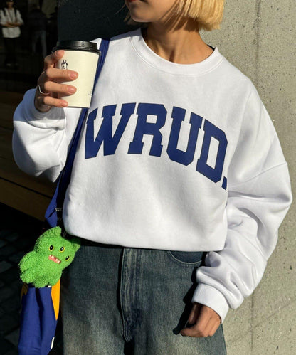 WRUD.寬鬆版型標誌衛衣