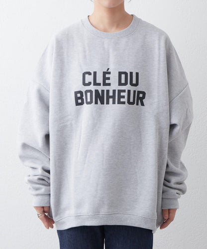 CLE'DU寬鬆版型字母印花衛衣