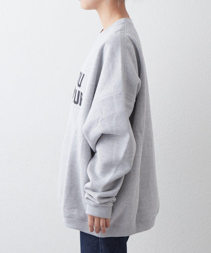 CLE'DU寬鬆版型字母印花衛衣