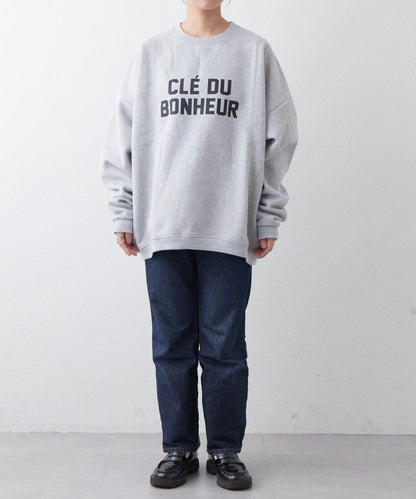 CLE'DU寬鬆版型字母印花衛衣