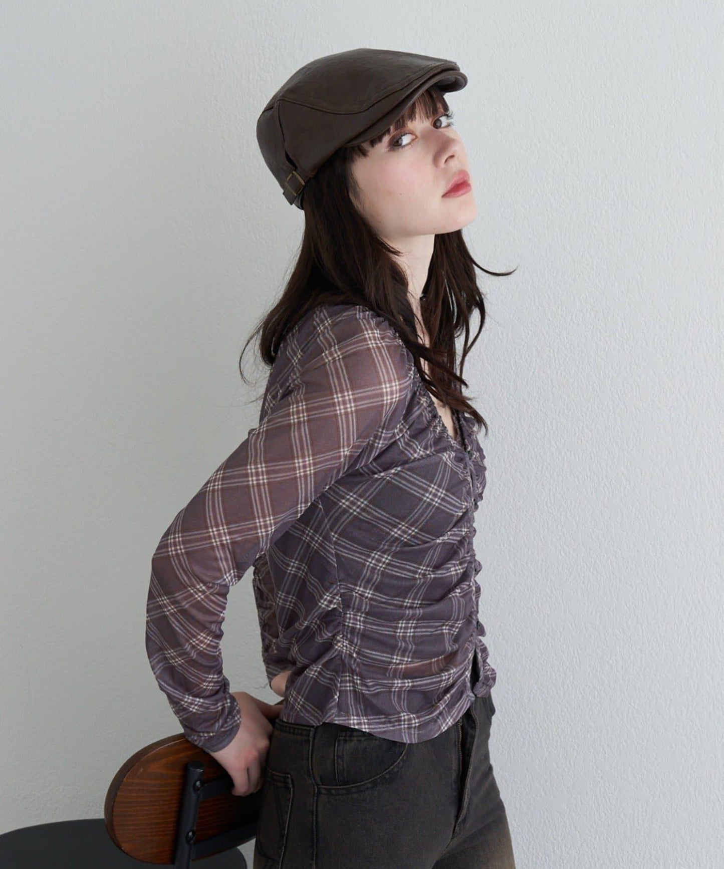 透視開衫與內衣吊帶套裝