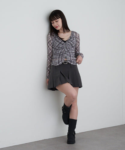 透視開衫與內衣吊帶套裝